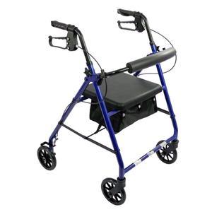 Image of ProBasics Aluminum Rollator, 6" Wheels, Blue, 300 lb Weight Capacity, REPLACES ZCHMT25BL