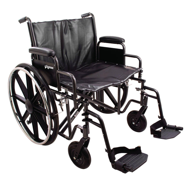 Image of ProBasics Heavy Duty K7 Wheelchair, 22" x 18" Seat with Footrests, 450 lb Weight Capacity