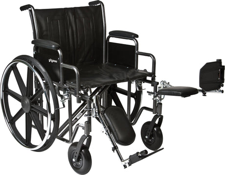 Image of ProBasics Heavy Duty K7 Wheelchair, 22" x 18" Seat with Legrests, 450 lb Weight Capacity