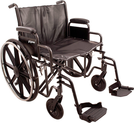 Image of ProBasics Heavy Duty K7 Wheelchair, 24" x 18" Seat with Footrests, 450 lb Weight Capacity