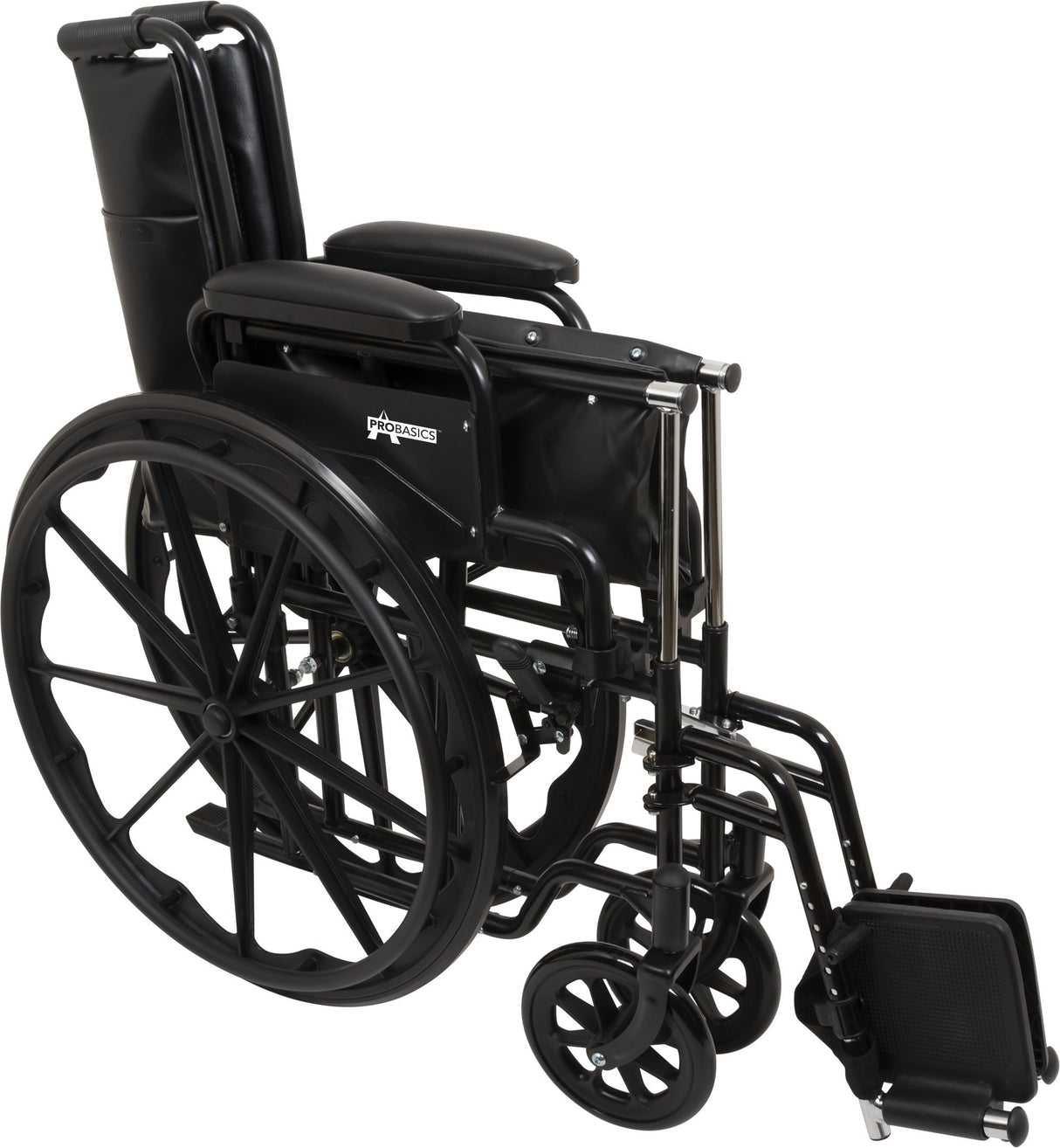Image of ProBasics K1 Lightweight Wheelchair with 16" x 16" Seat, Flip-Back Desk Arms, Swing-Away Footrests