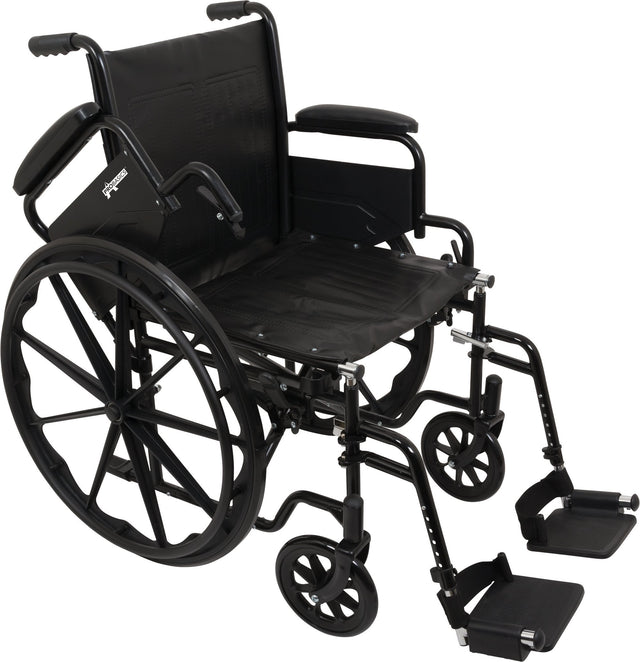 Image of ProBasics K1 Lightweight Wheelchair with 20" x 16" Seat, Flip-Back Desk Arms, Swing-Away Footrests
