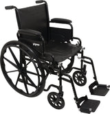 Image of ProBasics K1 Lightweight Wheelchair with 20" x 16" Seat, Flip-Back Desk Arms, Swing-Away Footrests