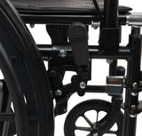 Image of ProBasics K1 Wheelchair with 18-inch x 16-inch Seat, Flip-Back Desk Arms, Swing-Away Footrests