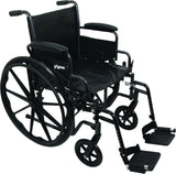 Image of ProBasics K2 Wheelchair with 18" x 16" Seat and Swing-Away Footrests