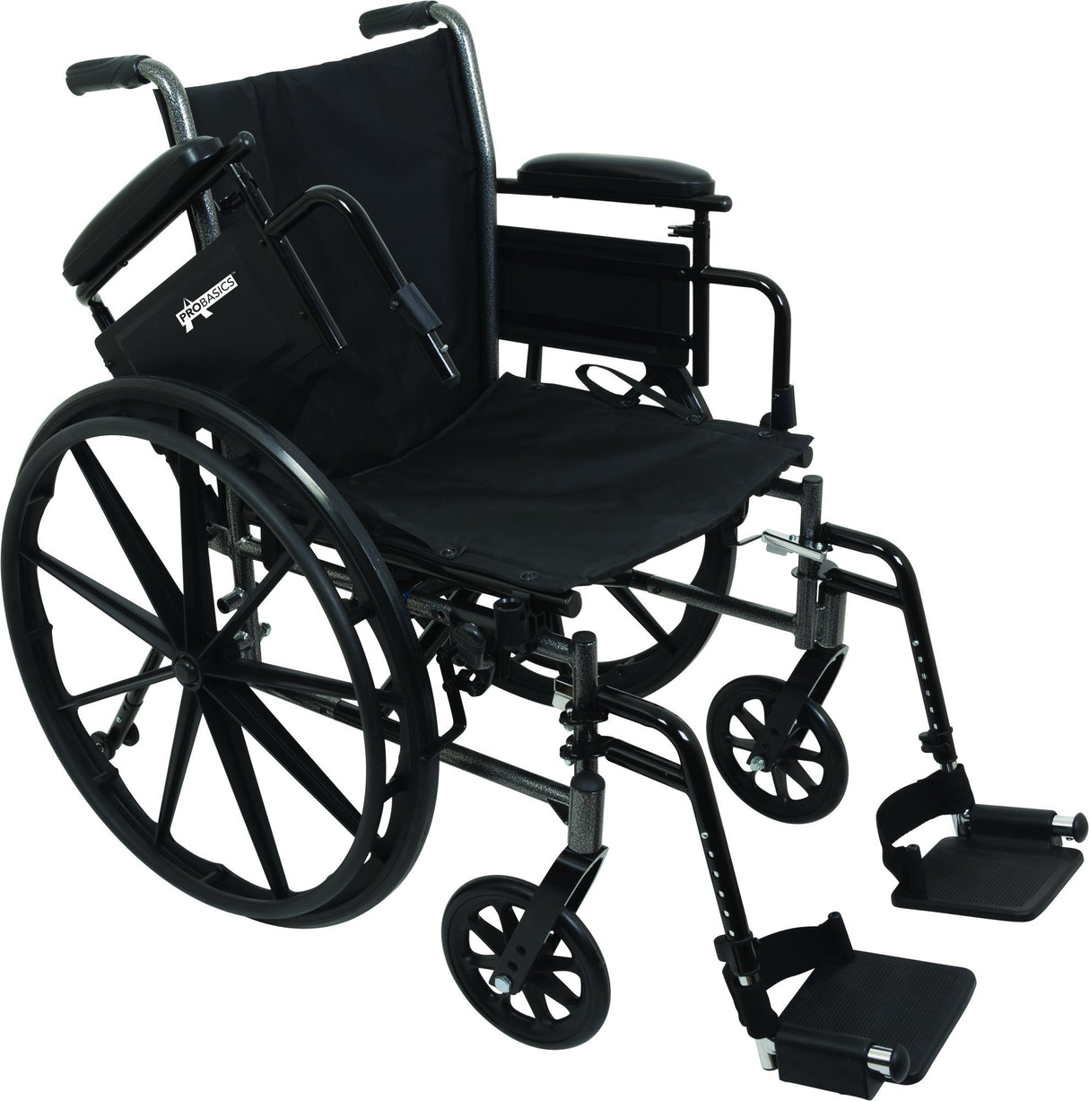 Image of ProBasics K3 Lightweight Wheelchair with 18" x 16" Seat, Flip-Up Height Adj Desk Arms, Elevating Leg-rests