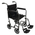Image of ProBasics Steel Transport Chair with Swing Away Footrests, 19", Silver Vein, REPLACES ZCH9105H