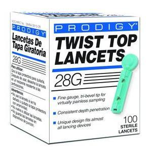 Image of Prodigy Twist Top Lancet 28G (100 count)