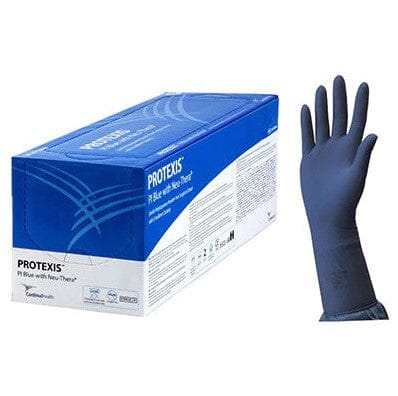 Cardinal Health Protexis Latex Sterile Surgical Gloves With Neu-Thera – Powder-Free, Blue (50 Pairs, 2D72LU)