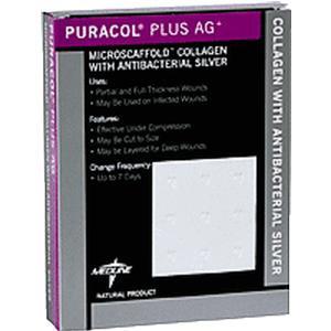 Puracol Plus AG Collagen Antimicrobial Silver Dressing 4-1/4