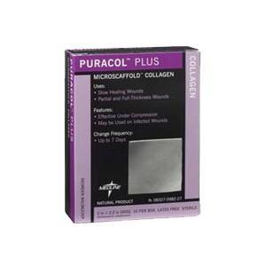 collagen dressing with silver Puracol Plus AG Collagen Dressing 2" x 2", Box of 10