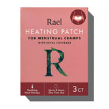 Image of Rael Heating Patch for Menstrual Cramps with Extra Coverage, 3 ct