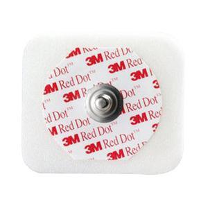 Image of Red Dot Monitoring Electrode with Foam Tape and Sticky Gel 4 cm x 3-1/2 cm, Radiopaque