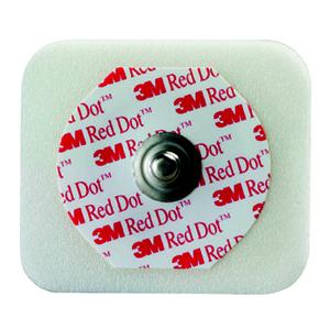 Image of Red Dot Monitoring Electrodes with Foam Tape and Sticky Gel