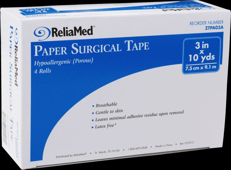 Image of ReliaMed Paper Surgical Tape 3" x 10 yds.