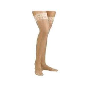 Image of Relief Thigh-High Firm Compression Stockings without Silicone Dot Band X-Large, Beige