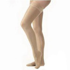 Image of Relief Thigh High w/Sil Band,20-30,Open Toe,Sm,Bge