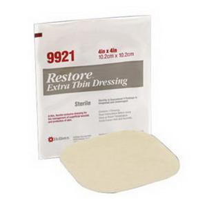Image of Hollister Restore Extra Thin Hydrocolloid Dressing with Flexible Backing, Sterile 8" x 8"