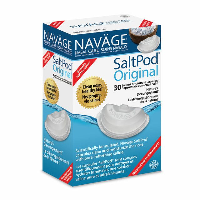 Image of RhinoSystems Navage® SaltPod® Saline Concentrate Capsule, For Nasal Care, 30 Pack