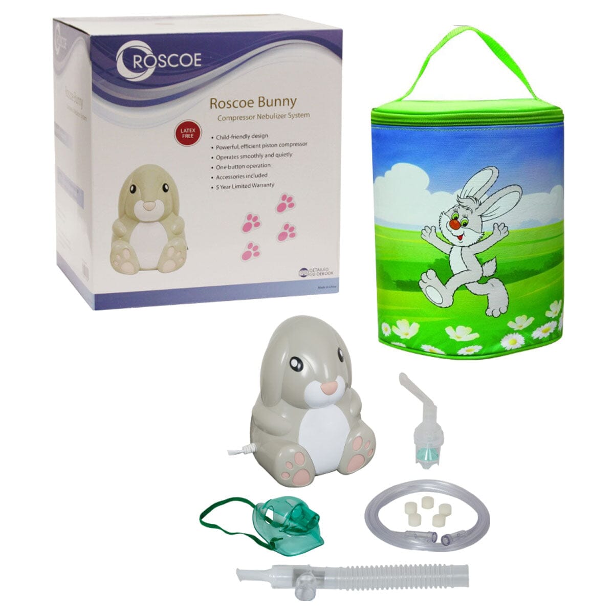Roscoe Bunny Compressor Nebulizer, with Nebulizer Kit/Bag – Save Rite ...