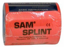 Image of Sam Splint, 4 1/2" X 36", Orange/Blue, Latex Free
