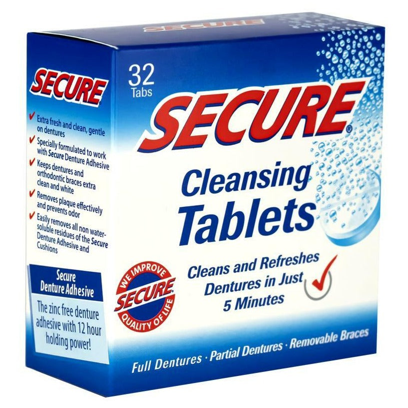 Image of Secure® Cleansing Tablet, 32 Count