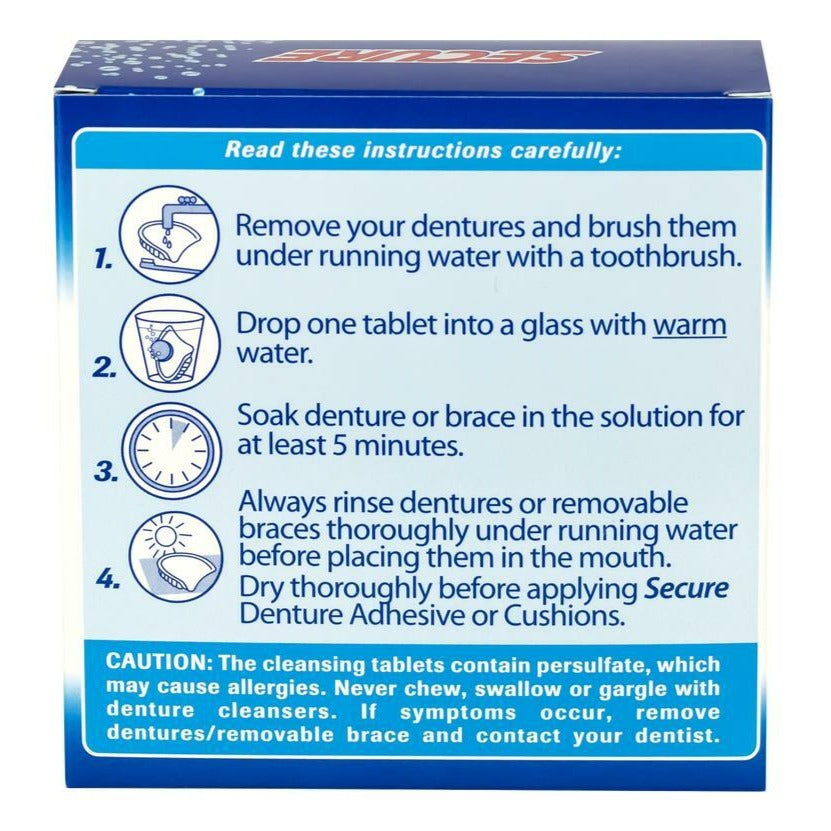 Image of Secure® Cleansing Tablet, 32 Count