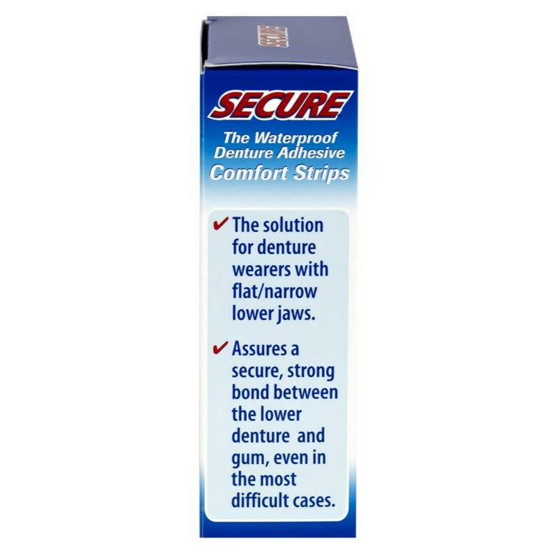 Image of Secure® Denture Adhesive Comfort Strip, 15 Count