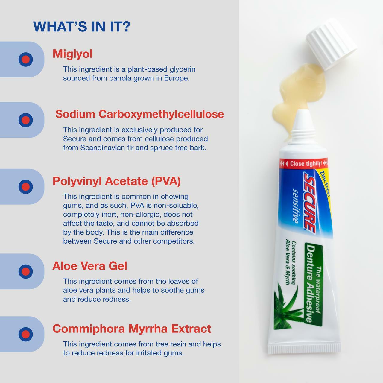 Windmill Health Products Secure Sensitive Denture Adhesive Cream - Thumbnail 5