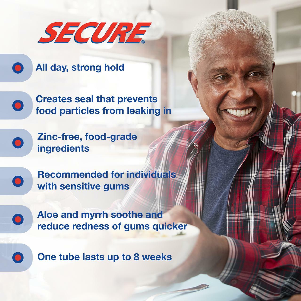 Windmill Health Products Secure Sensitive Denture Adhesive Cream - Thumbnail 4