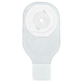 Image of Safe n' Simple 12" 1-Piece Drainable Pouch Tape Collar Transparent Cut-to-Fit 1 Curved Tail Closure