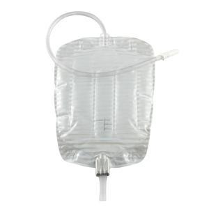 Image of Security+ Contoured Leg Bag with Anti-Reflux Valve, Tubing and Fabric Straps, 21 oz.