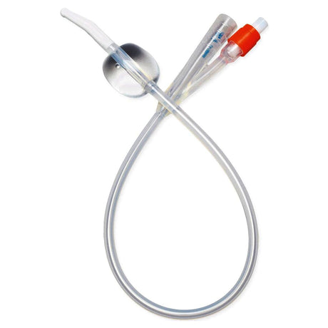 Image of SelectSilicone™ Foley Catheter, 100% Silicone, 2-Way, Coude-Tip, 18Fr OD, 10mL Capacity
