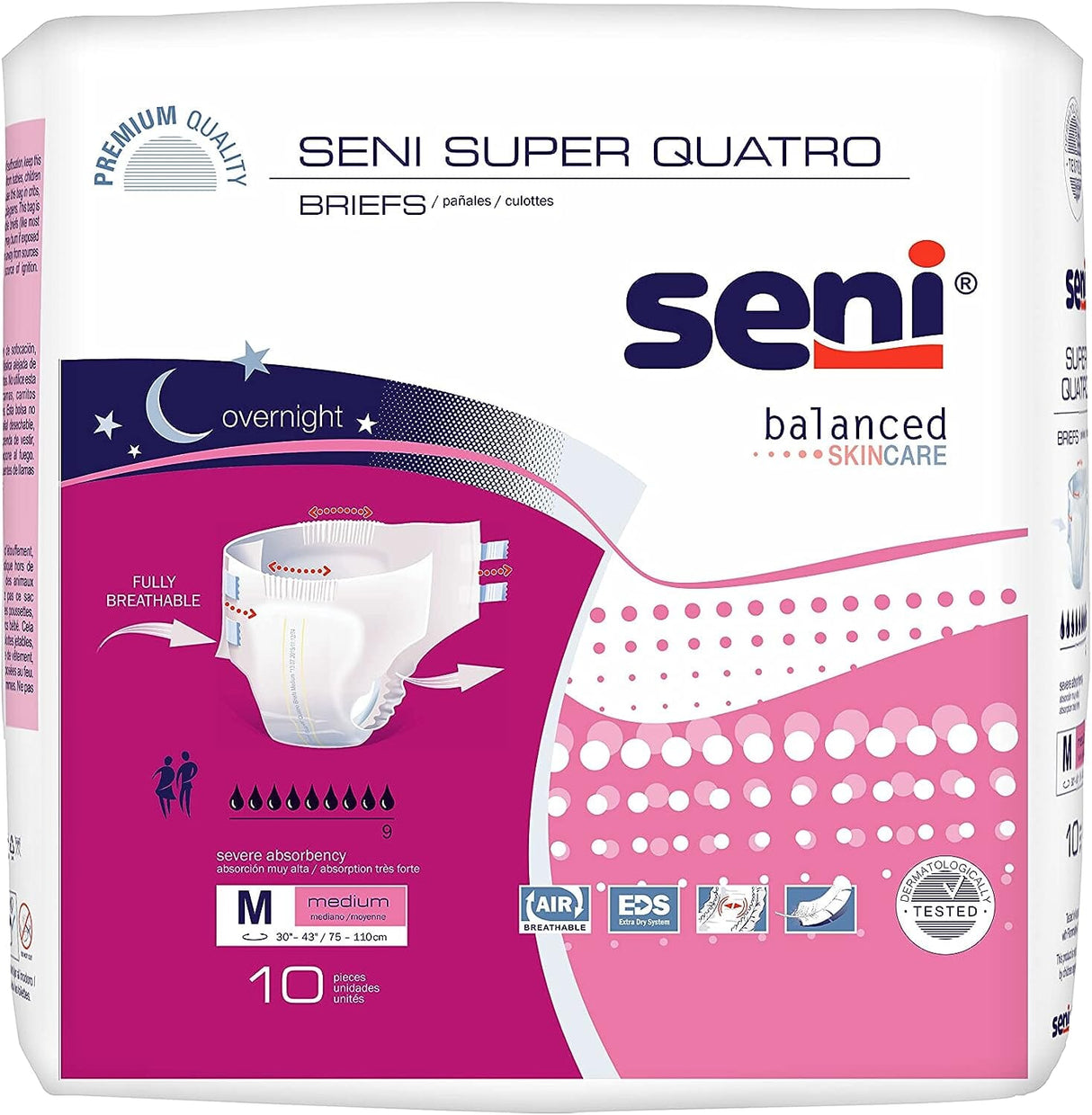 Image of Seni Super Quatro Briefs - Severe Absorbency