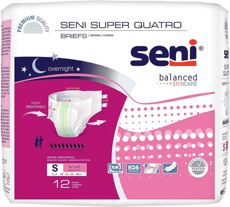 Image of Seni Super Quatro Briefs - Severe Absorbency