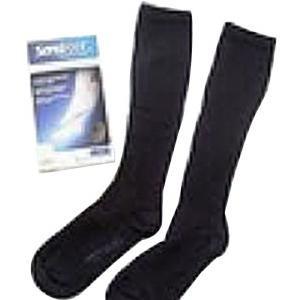 Image of SensiFoot Crew Length Mild Compression Diabetic Sock Large, Black