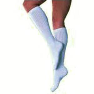 Image of SensiFoot Crew Length Mild Compression Diabetic Sock Small, White