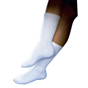 Image of SensiFoot Knee-High Mild Compression Diabetic Sock Medium, Brown