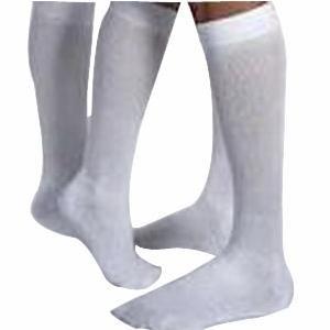 Image of SensiFoot Knee-High Mild Compression Diabetic Sock Medium, White