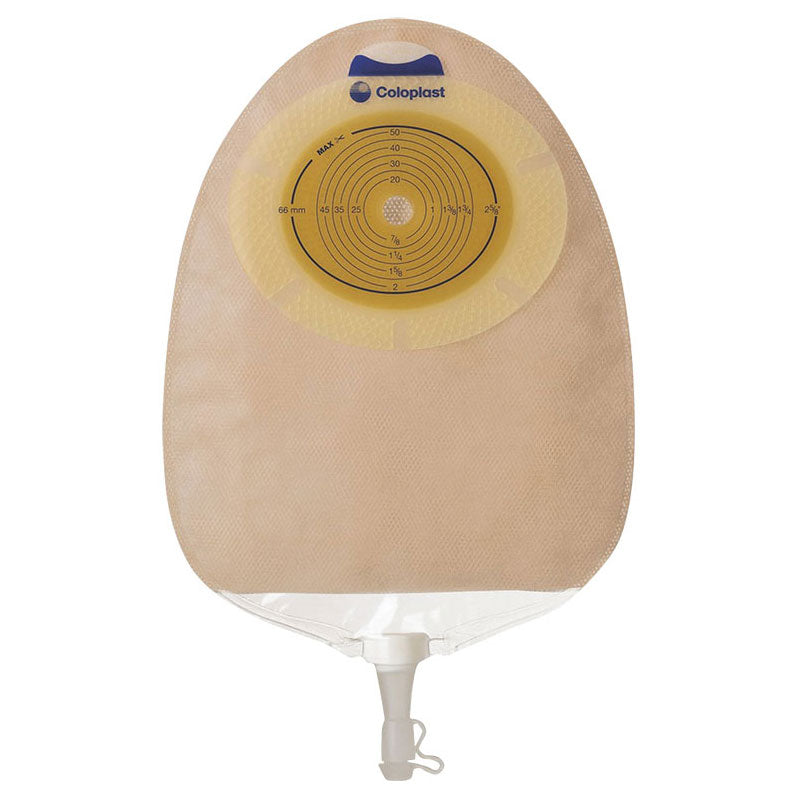 Image of SenSura Xpro Non-Convex Extra-Extended Wear Urostomy Pouch Pre-Cut 1-1/4", Opaque