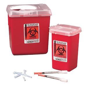 Image of SharpSafety Autodrop Phlebotomy Container 1 Quart