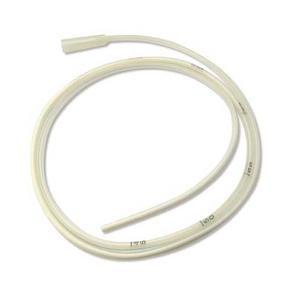 Image of Silicone Gastric Feeding Tube Transparent 10 Fr 49" (125cm), Open Tip, One Lateral Eye