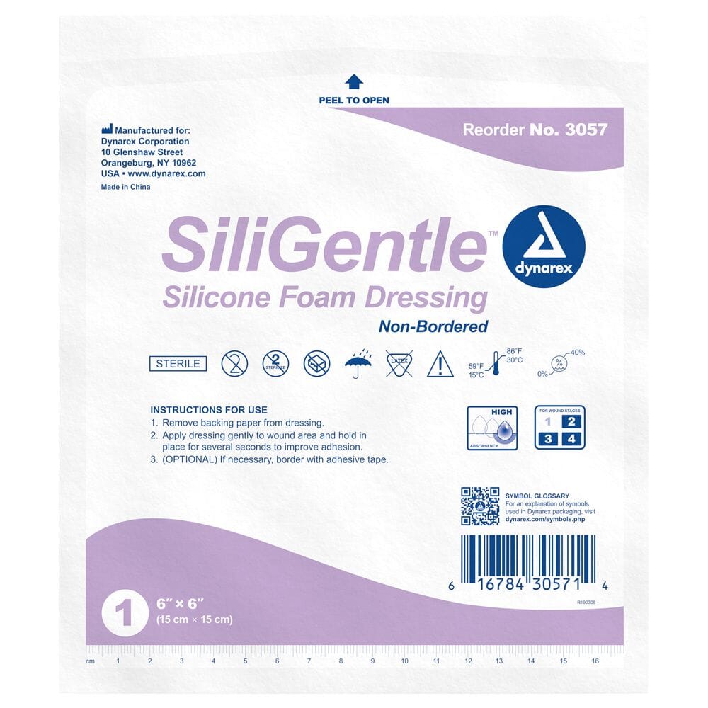 Image of SiliGentle Silicone Non-Bordered Foam Dressings