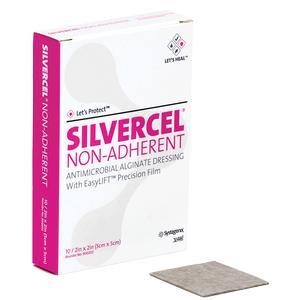 Image of Silvercel Non-Adherent Antimicrobial Alginate Dressing 2" X 2"