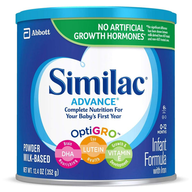 Image of Similac® Advance® Infant Formula Powder with Iron, 12.4 oz/352g Can