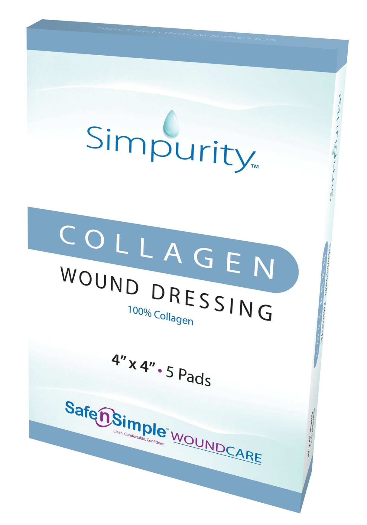 Image of Simpurity Collagen Pad Wound Dressing, 4" x 4"