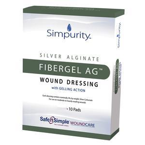 Image of Simpurity Fibergel AG Wound Dressing, 2" x 2"
