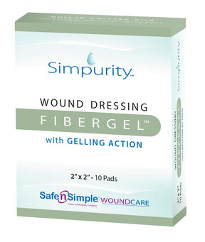 Image of Simpurity Fibergel Pad Wound Dressing, 2" x 2"