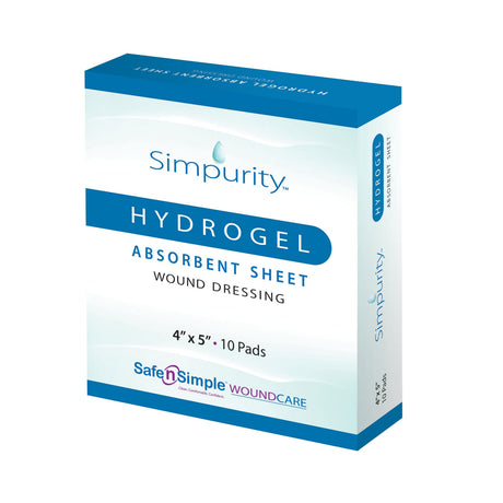 Image of Simpurity Hydrogel Wound Dressing, 4" x 5"