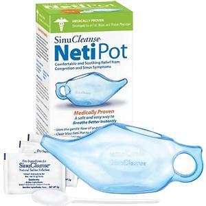 SinuCleanse Neti Pot, Clear Blue – Save Rite Medical